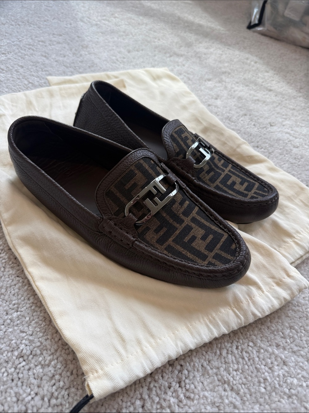 Fendi driver loafer
